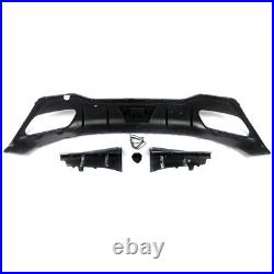 Carbon Look Rear Diffuser With LED For BMW 8 Series G16 Gran Coupe M Sport 2018-23