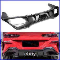 Carbon Look Rear Diffuser With LED For BMW 8 Series G16 Gran Coupe M Sport 2018-23