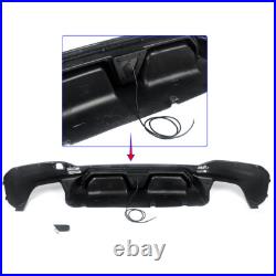 Carbon Painted Rear Bumper Diffuser WithLED Light For BMW 5 Series G30 G31 M Sport