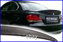 Carbon look rear spoiler lip suitable for BMW 1 Series Coupe e82, tuning spoiler shelter