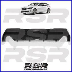 Dual Exit Rear Diffuser M Sport Style Gloss Black For Bmw 1 Series F40 2019+