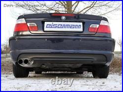 Eisenmann Stainless Sport Exhaust BMW 3er E46 Sedan Touring Coupe 85+ 105kW