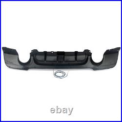FOR 2007-2013 BMW 3 SERIES E92 E93 335I M SPORT REAR DIFFUSER With LED GLOSS BLACK