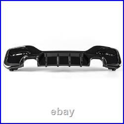 FOR BMW 1 SERIES F20 F21 M135i M140i GLOSS BLACK REAR DIFFUSER M SPORT 15-19 LCI