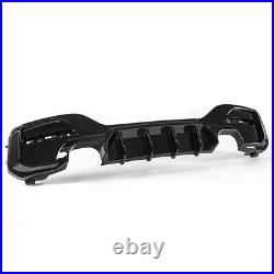 FOR BMW 1 SERIES F20 F21 M135i M140i GLOSS BLACK REAR DIFFUSER M SPORT 15-19 LCI