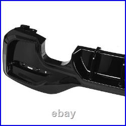 FOR BMW 1 SERIES F20 F21 M135i M140i M SPORT GLOSS BLACK REAR DIFFUSER 15-19 LCI