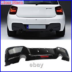 FOR BMW 1 SERIES F20 F21 REAR DIFFUSER With LED M135i M140i M SPORT GLOSSY 2011-15
