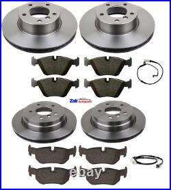 FOR BMW 120D E81 M Sport 07-11 Front And Rear Discs & Pads + Brake Sensors New