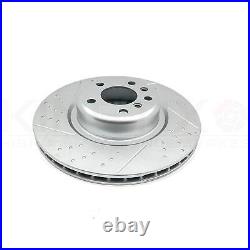 FOR BMW 125d M SPORT REAR DIMPLED GROOVED BRAKE DISCS BREMBO PADS SENSOR 345mm