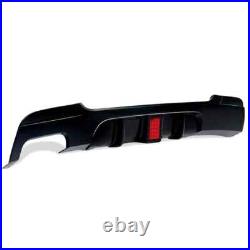 FOR BMW 3 SERIES E92 E93 320i M SPORT REAR DIFFUSER SPLITTER VALANCE LED 2006+