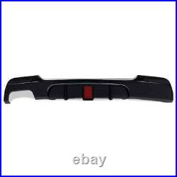 FOR BMW 3 SERIES E92 E93 320i M SPORT REAR DIFFUSER SPLITTER VALANCE LED 2006+