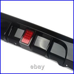 FOR BMW 3 SERIES E92 E93 320i M SPORT REAR DIFFUSER SPLITTER VALANCE LED 2006-14