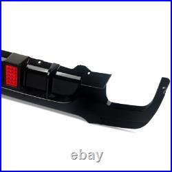 FOR BMW 3 SERIES E92 E93 320i M SPORT REAR DIFFUSER SPLITTER VALANCE LED 2006-14