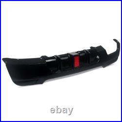 FOR BMW 3 SERIES E92 E93 320i M SPORT REAR DIFFUSER SPLITTER VALANCE LED 2006-14