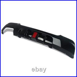 FOR BMW 3 SERIES E92 E93 320i M SPORT REAR DIFFUSER SPLITTER VALANCE LED 2006-14
