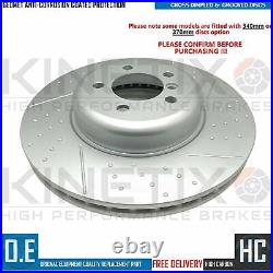 FOR BMW 430d M SPORT FRONT REAR DIMPLED GROOVED HIGH CARBON BRAKE DISCS PADS