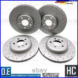 FOR BMW 740Ld 740Li F01 F02 F03 F04 M SPORT DRILLED FRONT REAR BRAKE DISCS FR/RR