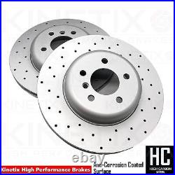 FOR BMW 740Ld 740Li F01 F02 F03 F04 M SPORT DRILLED FRONT REAR BRAKE DISCS FR/RR