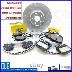 FOR BMW 740Li G11 G12 M SPORT FRONT REAR BRAKE DISCS TEXTAR PADS WIRE SENSORS