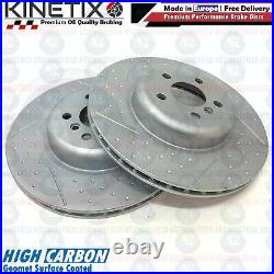 FOR BMW G32 630d Gran Turismo M SPORT DIMPLED & GROOVED REAR BRAKE DISCS PAIR