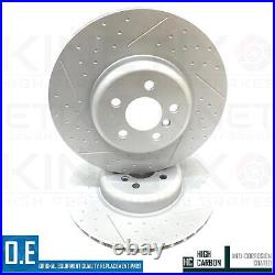 FOR BMW X7 40i M SPORT G07 FRONT REAR DIMPLED GROOVED BRAKE DISCS 348mm 345mm