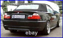 FOX Stainless Duplex Sport Exhaust BMW 3er E46 320d 0 3/32x2 3/4in Sharp Edged