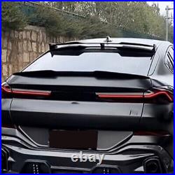 Fit For BMW X6 G06 F96 M Sport 2019+Glossy Black Car Rear Roof Lip Spoiler Wing