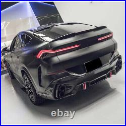 Fit For BMW X6 G06 F96 M Sport 2019+Glossy Black Car Rear Roof Lip Spoiler Wing