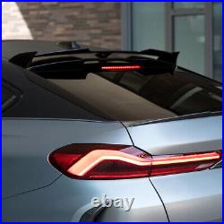 Fit For BMW X6 G06 F96 M Sport 2019+Glossy Black Car Rear Roof Lip Spoiler Wing