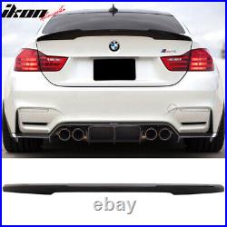 Fits 14-20 BMW 4-Series F32 M4 ABS Trunk Spoiler Wing Painted #668 Jet Black