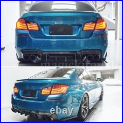 Fits 2010-16 BMW 5 Series F10 F11 M Sport Carbon Look Quad Exhaust Rear Diffuser Fits 2010-16 BMW 5 Series F10 F11 M Sport Carbon Look Quad Exhaust Rear Diffuser