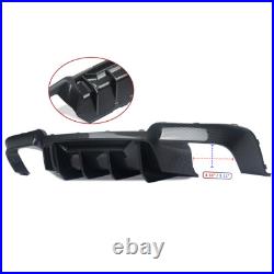 Fits 2010-16 BMW 5 Series F10 F11 M Sport Carbon Look Quad Exhaust Rear Diffuser Fits 2010-16 BMW 5 Series F10 F11 M Sport Carbon Look Quad Exhaust Rear Diffuser
