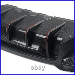 Fits 2010-16 BMW 5 Series F10 F11 M Sport Carbon Look Quad Exhaust Rear Diffuser Fits 2010-16 BMW 5 Series F10 F11 M Sport Carbon Look Quad Exhaust Rear Diffuser