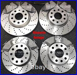 Fits Bmw 118d Coupe Sport E82 Drilled Front Rear Discs & Pads And Sensors