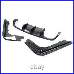 For 08-13 BMW M3 E93 E92 Coupe Sport Bumper Rear Diffuser Lip Carbon Fiber Look