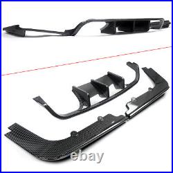 For 08-13 BMW M3 E93 E92 Coupe Sport Bumper Rear Diffuser Lip Carbon Fiber Look