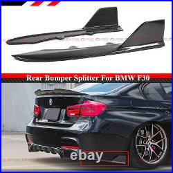 For 12-18 BMW F30 M Sport Carbon Fiber Rear Bumper Side Corner Aprons Extension
