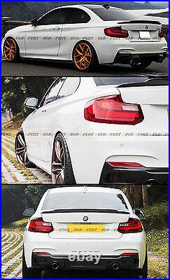 For 14-18 BMW F22 M235i 220i M2 Carbon Fiber HighKick Extended Big Trunk Spoiler