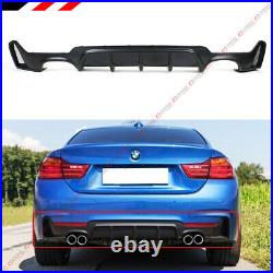 For 14-2020 BMW F32 F33 F36 4 Series M Sport Rear Bumper Diffuser Quad Exhaust