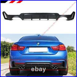 For 14-2020 BMW F32 F33 F36 4 Series M Sport Rear Bumper Diffuser Quad Exhaust