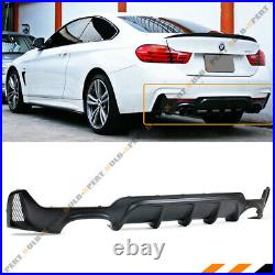 For 14-2020 BMW F32 F33 F36 4 Series MP Style Quad Exhaust Rear Bumper Diffuser