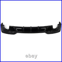 For 2012-18 BMW 6 Series F06 F12 F13 M Sport Rear Diffuser Dual-Pipe Gloss Black