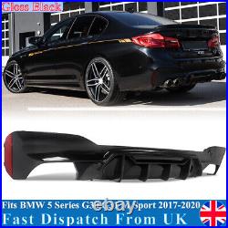 For 2017-2020 BMW G30 G31 M Sport M5 Competition Style Rear Diffuser Gloss Black