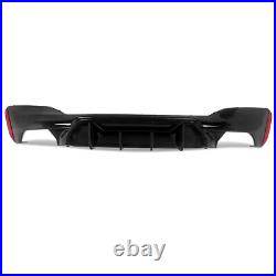 For 2017-2020 BMW G30 G31 M Sport M5 Competition Style Rear Diffuser Gloss Black