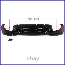 For 2017-2020 BMW G30 G31 M Sport M5 Competition Style Rear Diffuser Gloss Black