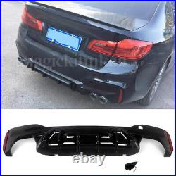 For 2017-2020 BMW G30 G31 M Sport M5 Competition Style Rear Diffuser Gloss Black