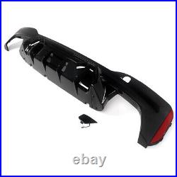 For 2017-2020 BMW G30 G31 M Sport M5 Competition Style Rear Diffuser Gloss Black