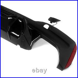 For 2017-2020 BMW G30 G31 M Sport M5 Competition Style Rear Diffuser Gloss Black