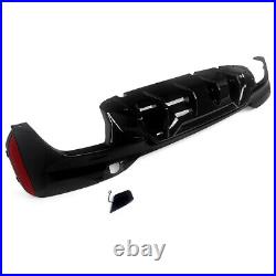 For 2017-2020 BMW G30 G31 M Sport M5 Competition Style Rear Diffuser Gloss Black