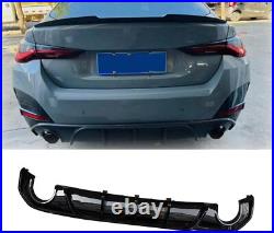 For 2021+ Bmw 4 Series G26 M Sport Grand Coupe Rear Diffuser Spoiler Gloss Black For 2021+ Bmw 4 Series G26 M Sport Grand Coupe Rear Diffuser Spoiler Gloss Black